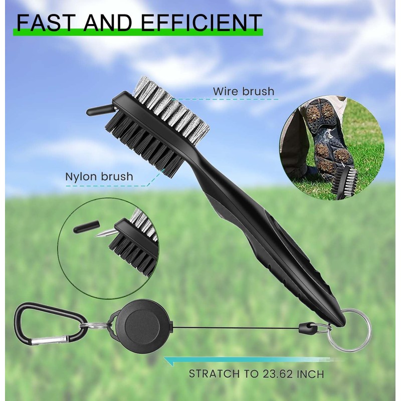 Golf Clean Tool 7 Set,Golf Towel and Brush Golf Club