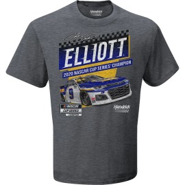 Chase Elliott # 9 2020 Nascar Cup Series Champion Vintage Car T-Shirt, X-Large