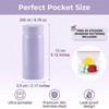 Borraccia Termica Piccola 200ml, Mini Borraccia Acciaio Inox da Borsetta