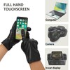 NOVBJECT Men's Leather Gloves Winter Full Hand Touchscreen Leather Driving
