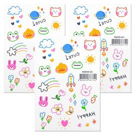 Facet Tattoo Sticker 16 types set, Facet Tattoo 001, 3 sets / 파셋 타투스티커 16종 세트, 파셋타투 001, 3세트