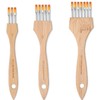 3-Piece Flat Comb Artist Grainer Rake Brush Set