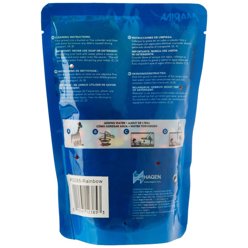 Marina Decorative Aquarium Gravel, 450 g, Rainbow