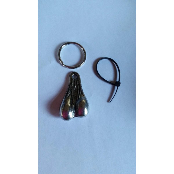 Smilin Jim Biker Chrome Balls (silver color) Keychain 3D