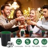 HENGBIRD Set of 5 Leather Dice Cups, Includes 25 Dice