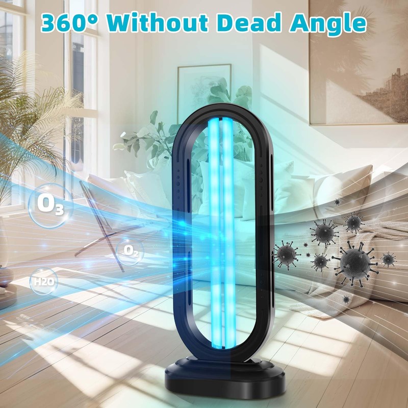 Feefir UV Light Sanitizer,4-Speed Timing and Remote Control UVC Home