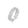 Victorian Design Ladies Hallmarked 925 Silver White Sapphire Eternity Ring