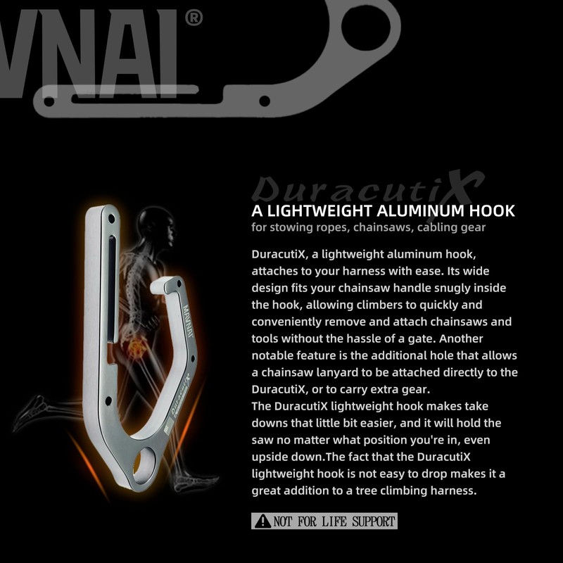 Mavnai DuracutiX Aluminum Hook For Tree Climber Compatible with Shembiner