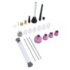 Argon Arc Welding Nozzle Kit Gas Flowmeter Tungsten Needle Sealing