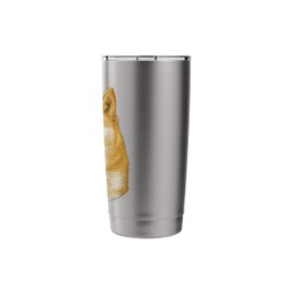 Dogecoin Head Cryptocurrency Blockchain HODL Crypto Novelty Stainless Steel Insulated Tumbler