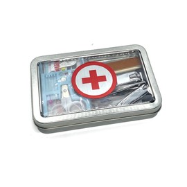 First Aid Kit for College Student Travel Size w/Sewing and Nail Kit | 3-in-1 Emergency Compact Camping Dorm Survival Kit (Premium Kit)