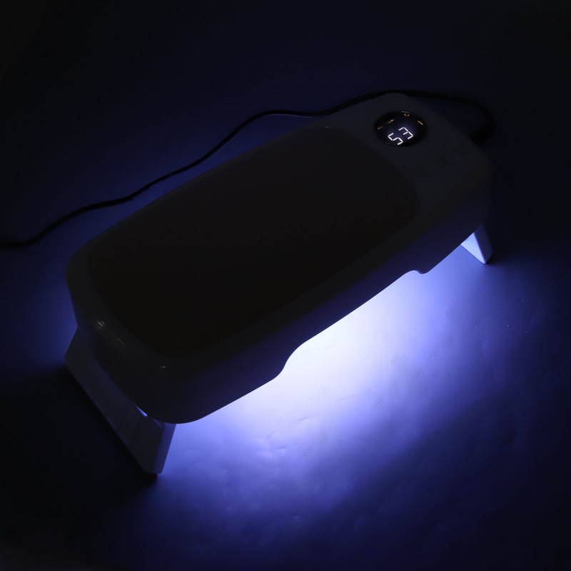 Nail Arm Rest UV LED Lamp Folding PU Padded Hand