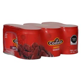 La Costeña Chipotle Peppers in Adobo Sauce – 6 Cans of 220 g (46.6 oz total)