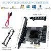PCIe x1 SATA Card 6 Ports PCIE 3.0 SATA Expansion