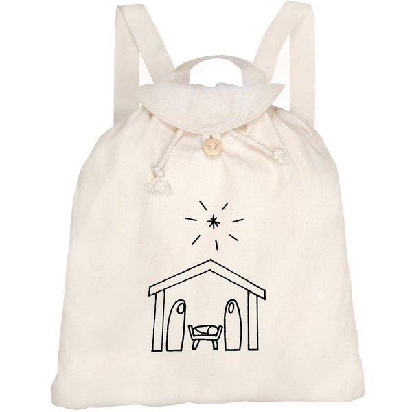 Azeeda 'Christmas Nativity Scene' Canvas Rucksack/Backpack (RK00012481)