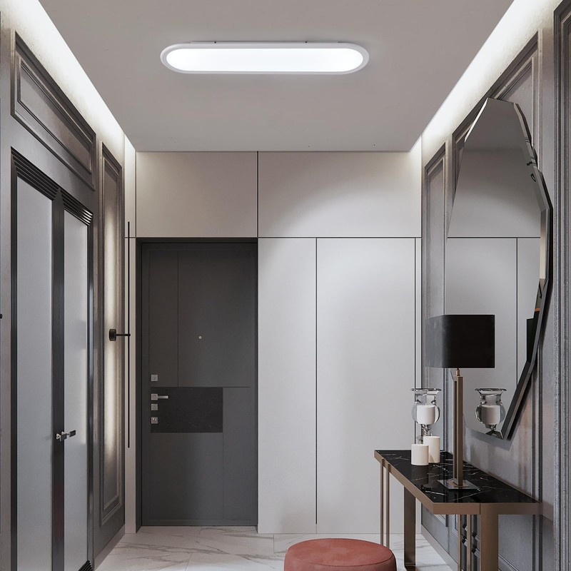 Ganeed 27.6 Inch LED Ceiling Light,Full Spectrum Linear Ceiling Lamps,6500K