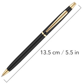 Unibene Black & Gold Ballpoint Pens - 6 Pack (Black Ink), Nice Gift for Business Office Students Teachers Wedding Christmas, Medium Point(1 mm) Twist