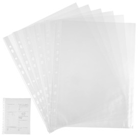jojofuny 100pcs Clear Binder Sleeves Top Loading Page Protectors for Easy Insertion Sheet Protectors for Organizing Documents and Projects