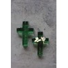 Creative Co-Op Recycled Glass Hanging Cross