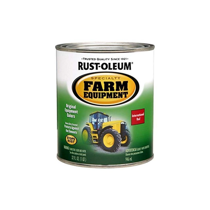 Rust-Oleum 7466502 Specialty Farm Equipment Brush On Paint, Quart, International