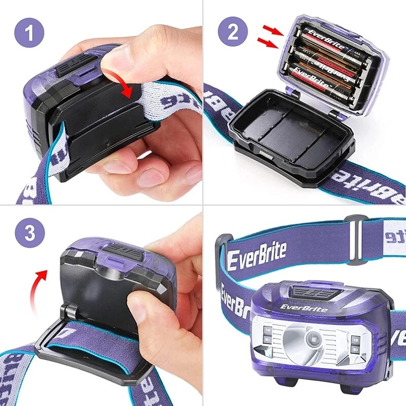 EverBrite Headlamp 2 Pack Kids Headlamp with Red Light &