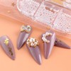 GZSYY Nail Beads Nail Stones White 2 Boxes Nail Art
