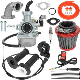 YOXUFA PZ22 Carburetor 22 mm Carb Throttle Cable Grip for 110cc 125cc ATV Pit Dirt Bike Coolster Mountopz SSR TaoTao DB14 DB24 Apollo Xpro Hawk 4 Stroke Chinese Quad Parts