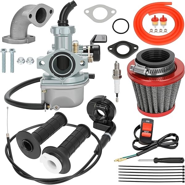 YOXUFA PZ22 Carburetor 22 mm Carb Throttle Cable Grip for