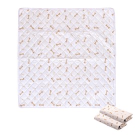 Meow&Woof Reusable Puppy Pads - Washable Pee Pads for Dogs 100% Waterproof Sqaure Playpen Mat, Super Absorbent and Durable Reusable Pee Pads for Dogs 29 Inch 2 Pack