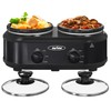 Sunvivi Dual Slow Cooker, Buffet Server & Warmer with 2