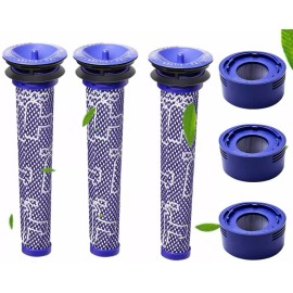 For Dyson 6 Pack Filter Replacement for Dyson V7 V8 Animal and V8 Absolute Cordless Vacuum
