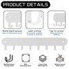 Suzurana 2 Pack Key Holder for Wall,Key Hooks with 8