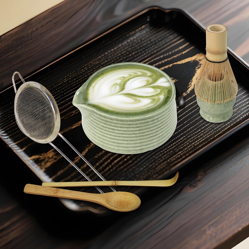 Valuetom Matcha Set, Tea Ceremony Set of 6 (Includes: Tea