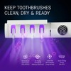 UV Toothbrush Sanitizer & Holder, UVC + UVA Sterilizer with