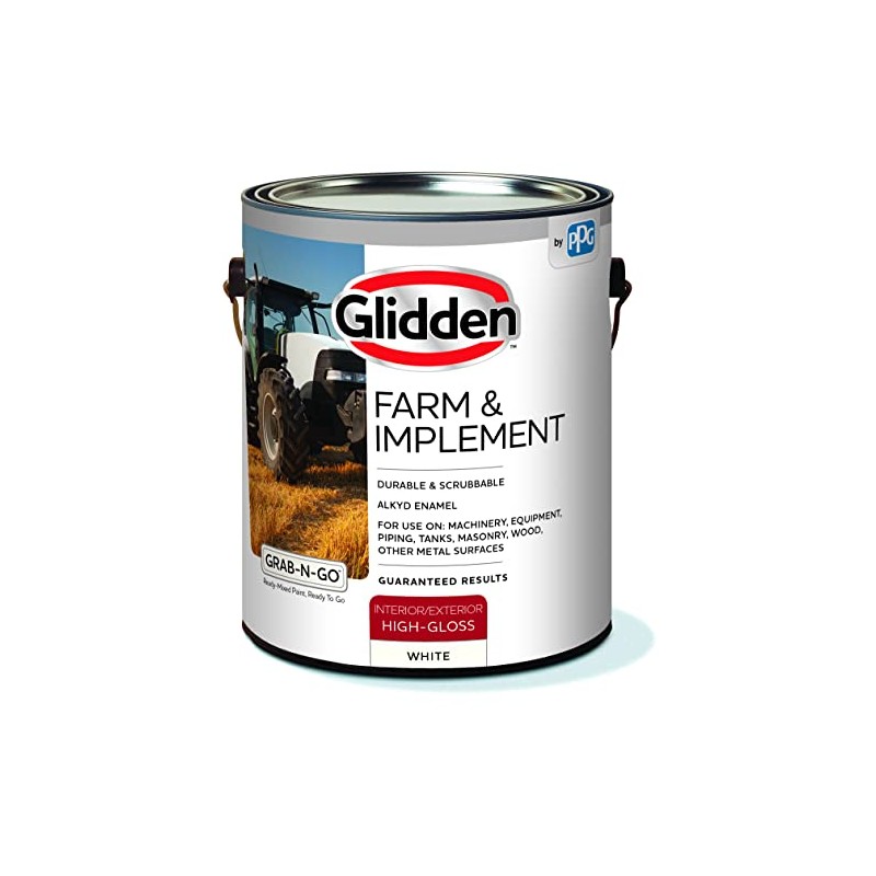 Glidden Farm & Implement Alkyd Enamel Interior/Exterior Paint for use