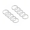DOETYD 10pcs 25mm Key Ring Hoop,Metal Key Rings Metal Flat