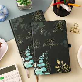 Calendar 2025 - A5 Diary 2025 from January to December 2025, Weekly Planner 2025 with Inner Pocket, Elastic Closure, Calendar 2025, Book Calendar, 21.3 x 14.7 cm
