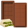 Dubai Chocolate Bar Mold Silicone Chocolate Bar Molds, Deep Rectangular,