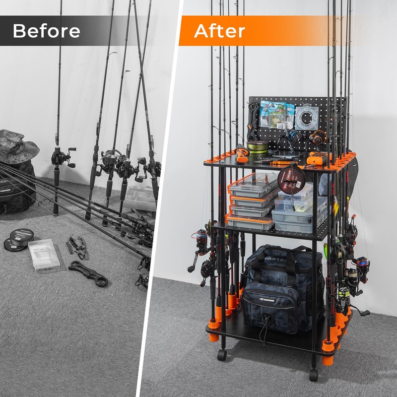 KastKing Gear Trolley V12 Mobile Fishing Rod Holder for 12