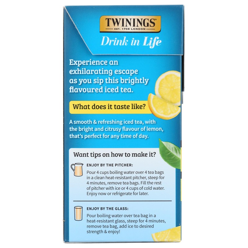 Twinings Lemon Iced Tea Bags, 72 CT