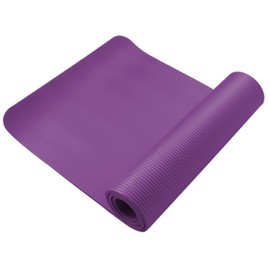 Gaorui 10MM Exercise Yoga Pad Mat Non Slip Durable Pilates Physio Fitness Gym Cushion Purple