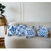huester Blue and White Chinoiserie Pillow Covers 18x18, Blue Chinoiserie