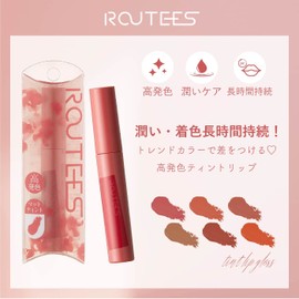 ROUTEES Tint Lip Gloss R06 Lipstick Anti-Fall High Color Moisturizing (R06 Tart Orange) 55ml