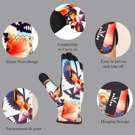 HMH Gardening Gloves for Women - Ladies Garden Gloves with Touchscreen Finger, Work Gloves for Yard, Garden, Cleaning, Camping, Landscaping, Safety