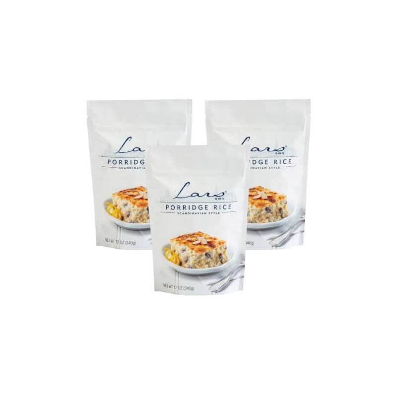 Lars Own Scandinavian Style Porridge Rice for Rice Pudding 12oz