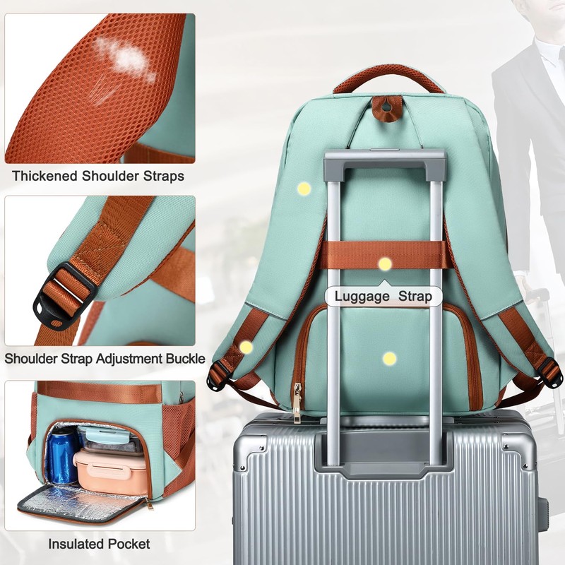 BOVIP Travel Backpack For Men Women,40L Carry On Backpack Flight