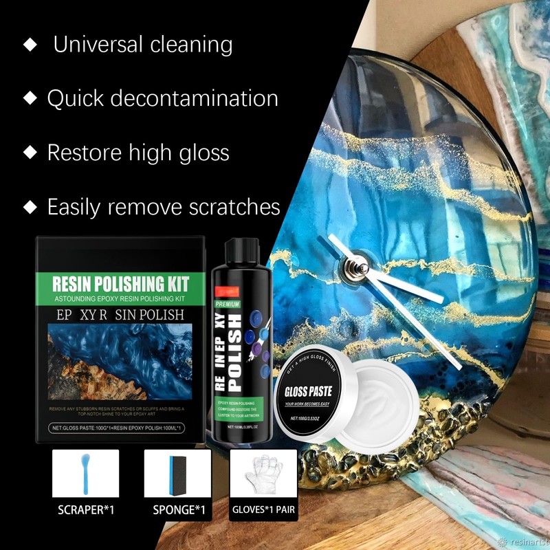 Epoxy Resin Polishing Kit for Crystal,High Efficiency Resin Polishing Compound,Epoxy
