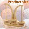 Yarn Holder Portable Magnetic Wool Holder Crocheting & Knitting Wooden