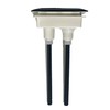 WinZo BT079BK Toilet Rectangular Push Button for Dual Flush Toilet