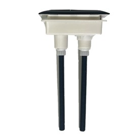 WinZo BT079BK Toilet Rectangular Push Button for Dual Flush Toilet Tank Square Replacement Part Matte Black